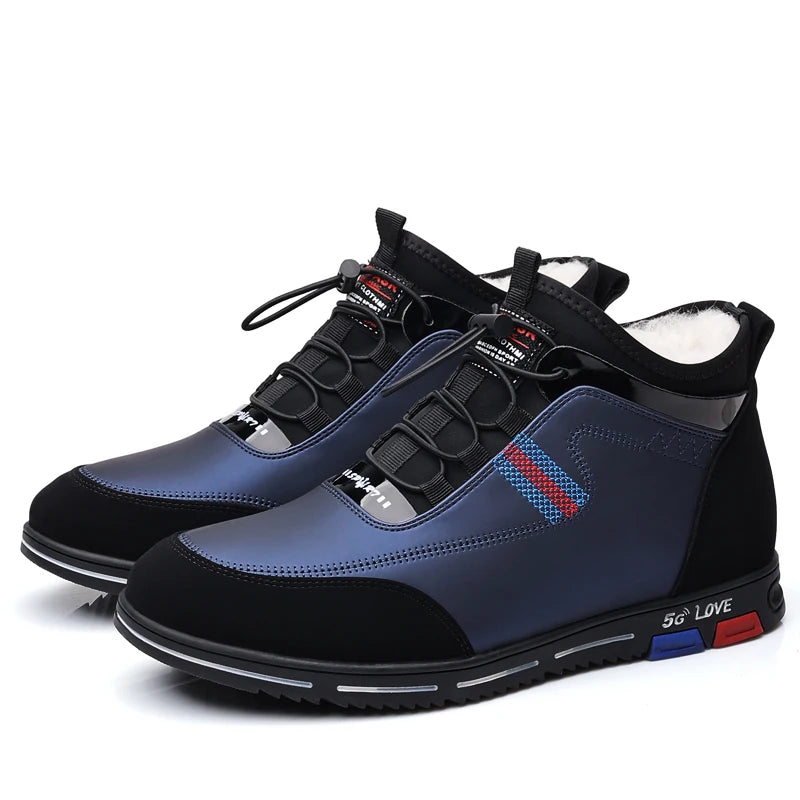 Manufacturer New Lightweight Winter Flexible Mens Casual Shoes Stable and Balanced Support Sports Shoes Street Anti Slip Walking Shoes Sneakers