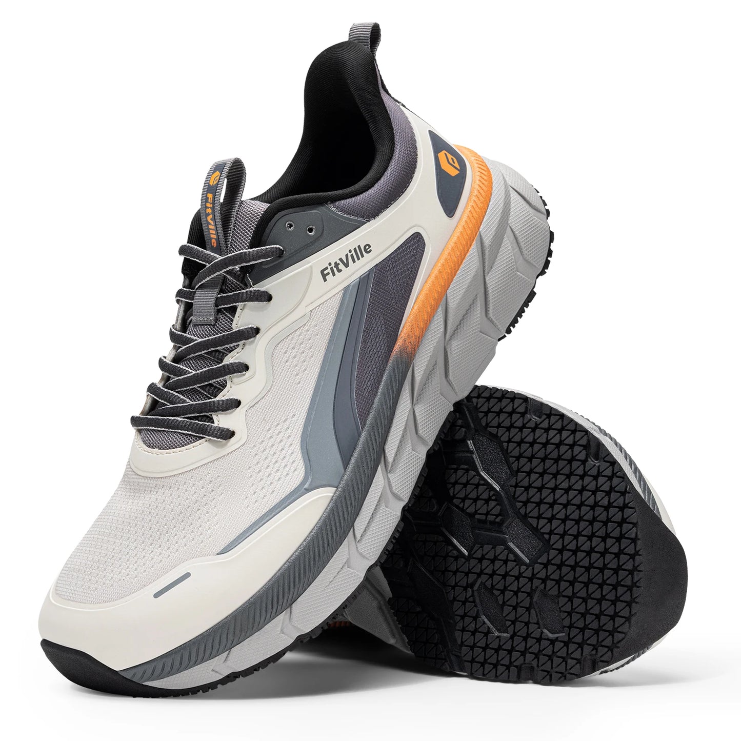 Manufacturer FitVille Men's Wide Toe Box Shoes Cushioned Well Sneakers Non Slip Lightweight Breathable Running Shoes for Swollen feet Sneakers