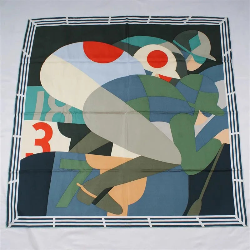 100% Natural Silk Scarf Shawl Large Square Silk Head Scarves Hijab 35"x35"