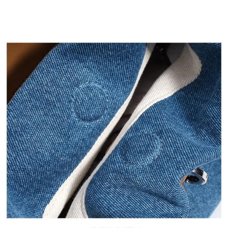 JIAERDI High Street Denim Bucket Bag Purse Women Retro Handle Luxury Design Casual Crossbody Bags Female Retro Messenger Bag Y2k