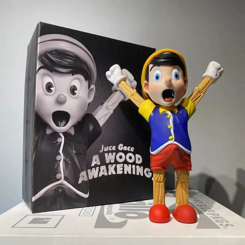 Puppet Show Prank Figure Pinocchio Funny Trendy Toy Collectible Anime Surroundings Action Collectible Dolls Anime Surrounding