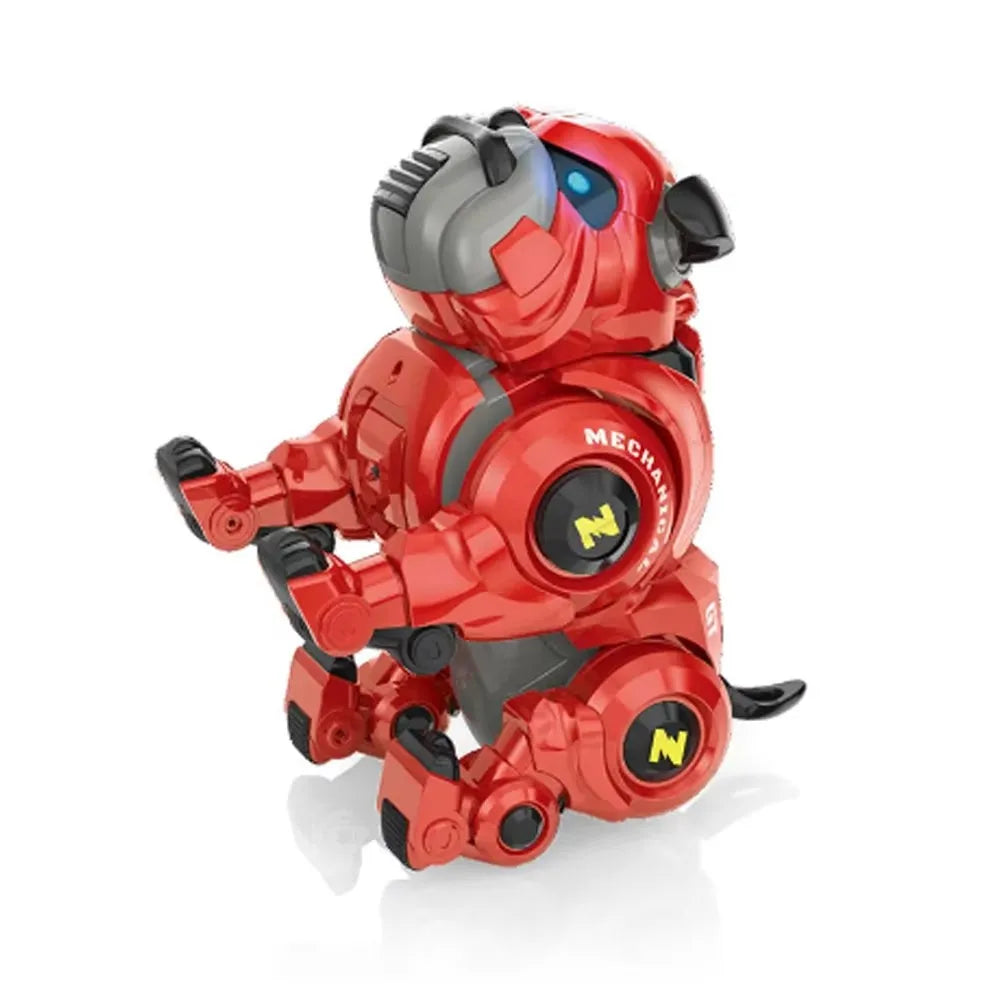 Free Shipping Electric Robot Dog Toy Intelligent Voice Control Simulation Bulldog Mechanical Dog Colorful Cool Light Music Toys
