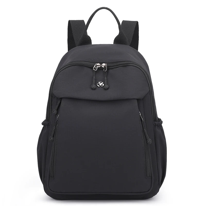 Casual Backpack Women Waterproof Nylon Back Pack Large Capacity Student Daypack Simple Schoolbag for Girls Ladies Travel Bag