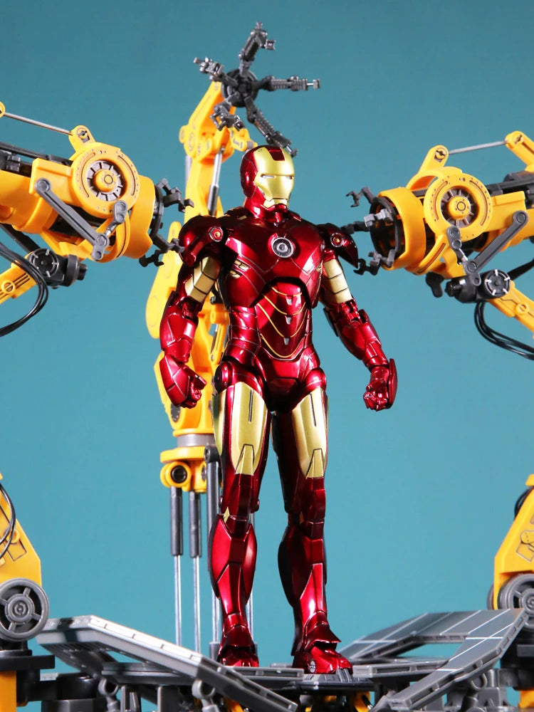 Zd Toys Suit Up Gantry With MK4 iron man Gantry Original 1/10 Tony Stark Model Action Figure Collectible Toy Gift For Kid