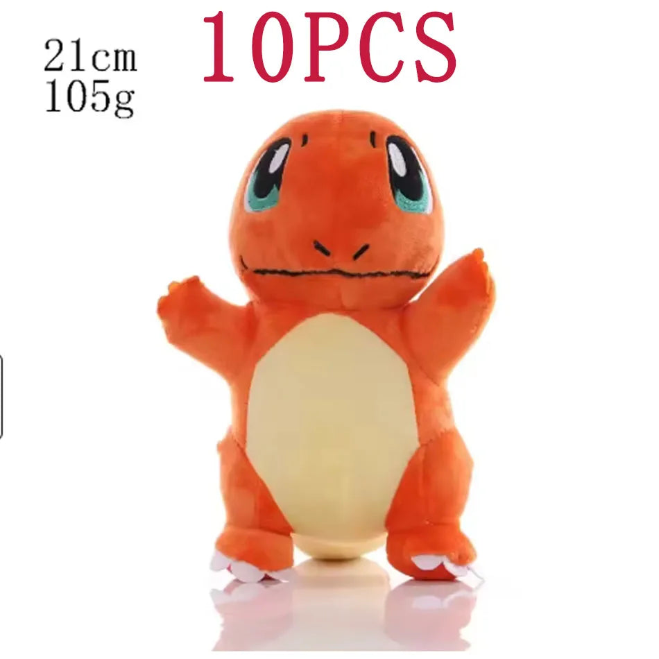 10PCS 20cm Pokemon Stuffed Plush Toy Kawaii Pikachu Anime Doll Kids Birthday Kawaii Cute Soft Children Stuffed Plush