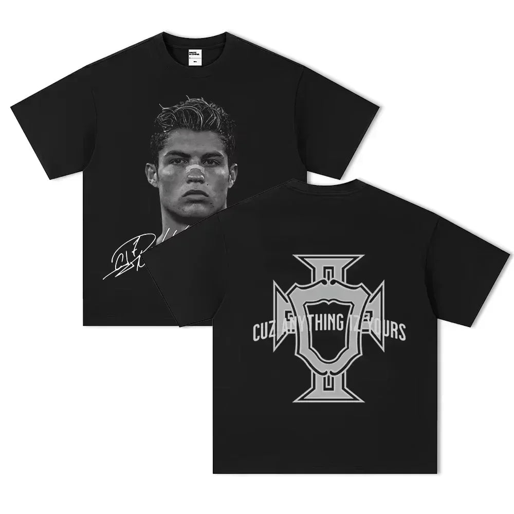 Neymar American Football Star Print Short-sleeved T-shirts Men Women Clothing Athleisure Print Fashion Casual Tee