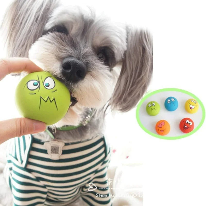 Guaranteed to bring joy and have their tails wagging happily, these high-quality, lively, and engaging squeaky balls for pets ar dog toy