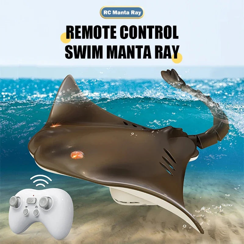 RC Shark Spray Water Electric Whale Kids Toy Remote Control Dolphin Animal Bath Tub Pool Simulation Submarine Fish Game