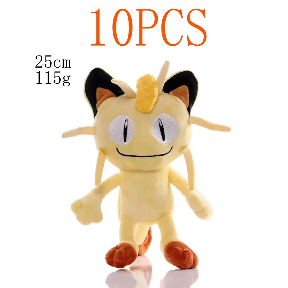 10PCS 20cm Pokemon Stuffed Plush Toy Kawaii Pikachu Anime Doll Kids Birthday Kawaii Cute Soft Children Stuffed Plush