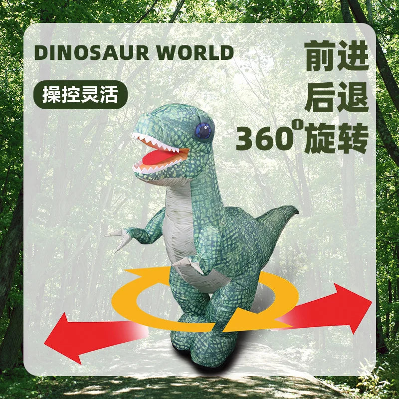 Remote control dinosaur inflatable toy children's model toy large tyrannosaurus rex simulation electric charging sound trick