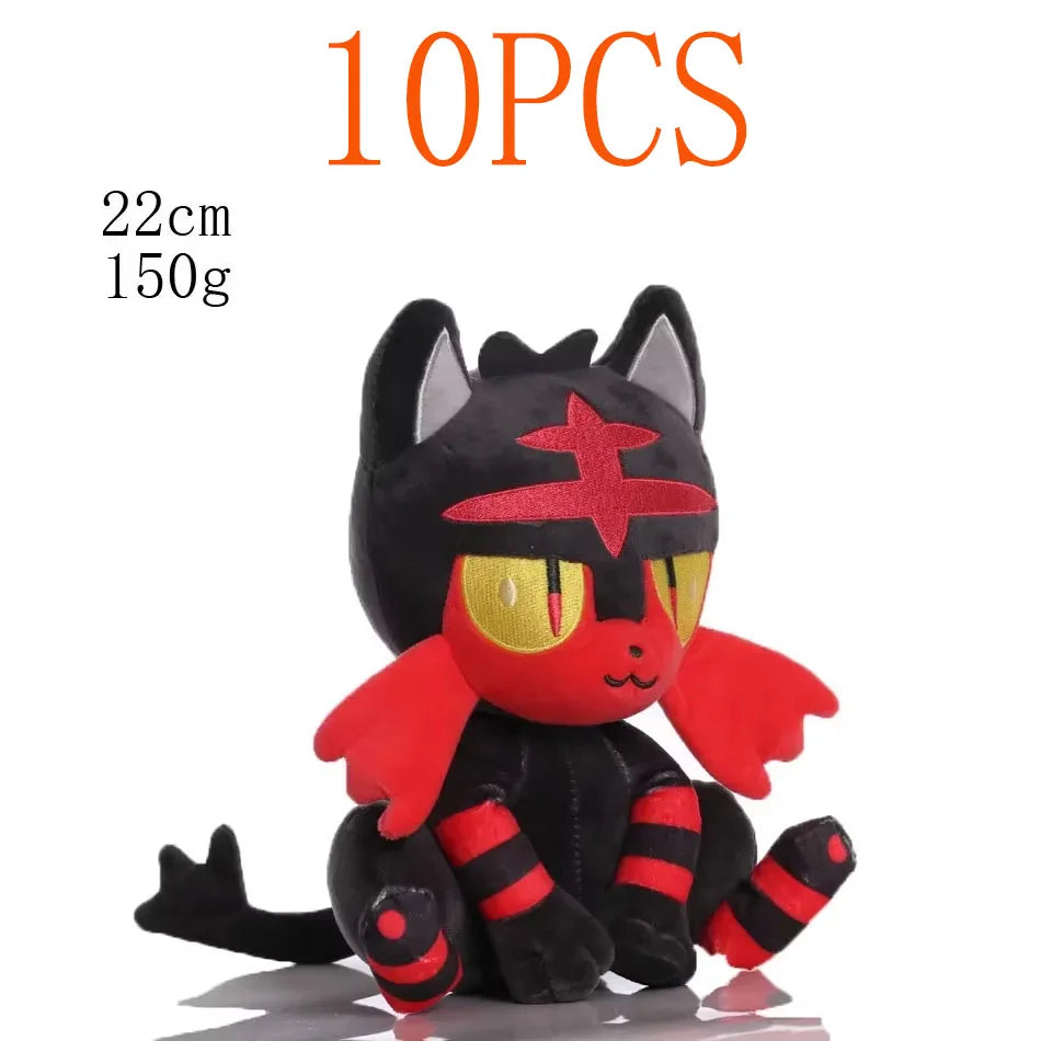 10PCS 20cm Pokemon Stuffed Plush Toy Kawaii Pikachu Anime Doll Kids Birthday Kawaii Cute Soft Children Stuffed Plush