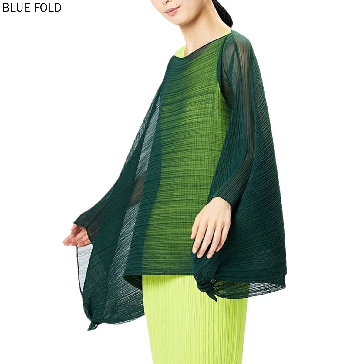 Miyake Basic Shawl Outer Cape Light Breathable Loose Fashionable Simple Versatile Sunscreen Shirt High-end Scarf PLEATS Shawl