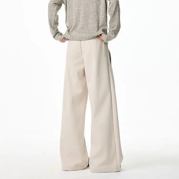 Spring New Design Patchwork Casual Trousers man Loose Wide Leg Waist Comfort Stretch Elastic Athleisure Pants Travel Fashion pant