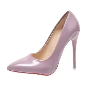Women Shoes Red High Heels Sexy Pointed Toe 12cm Pumps Wedding Shoes Nude Black Color Red Rubber Bottom High Heels