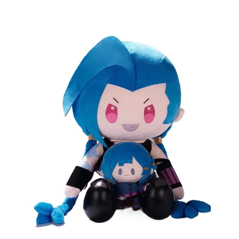 40cm JInx Plush Arcane League of Legends Plush Toy Game Peripheral Plushie Cute Soft Stuffed Doll Children Birthday Gifts Toys