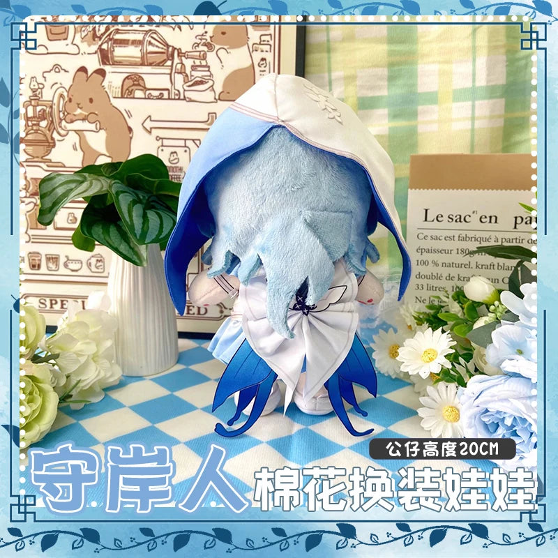 Anime Game Wuthering Waves The Shorekeeper Plush Doll Plushies Stuffed Toy Figure Puppet Toy With Clothing Xmas Gift 20cm/8inch