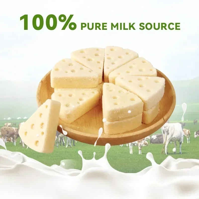 Dog Snacks Food Freeze Dried Cheese Calcium Supplement Milk Tablet Probiotics Promote Intestinal Digestion Pet Dog Snacks Foods dog food