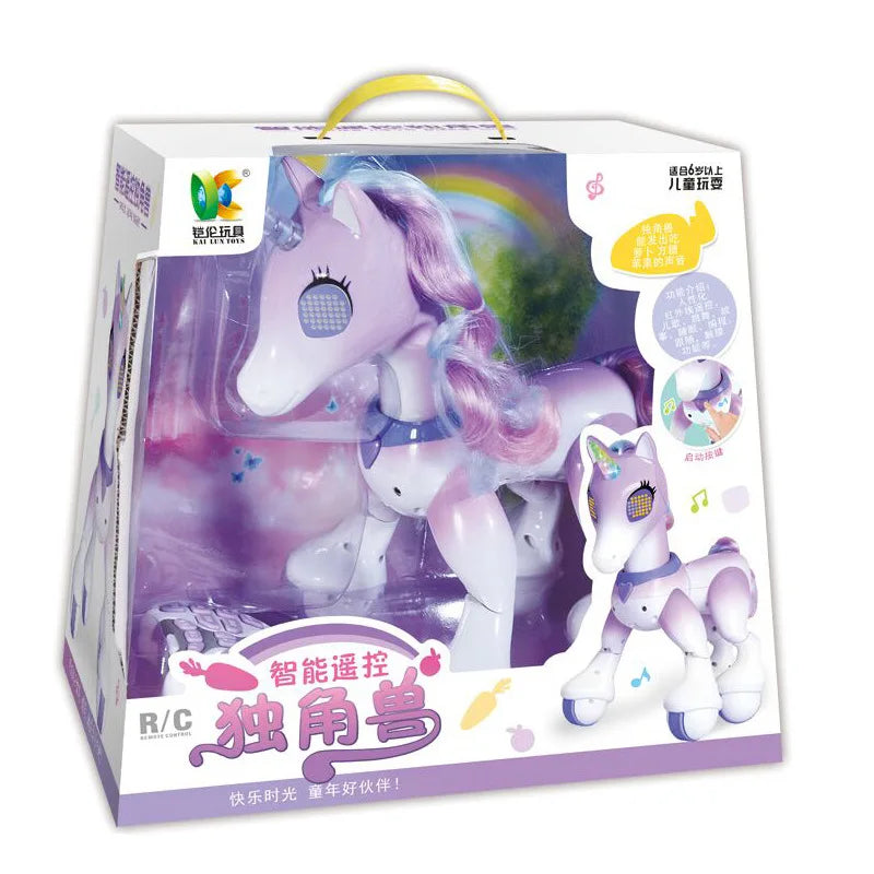 Electric Smart Remote Control Magic Unicorn Horse Children's Robot Touch Sensor Induction Electronic Pet Puzzle Children's Toy