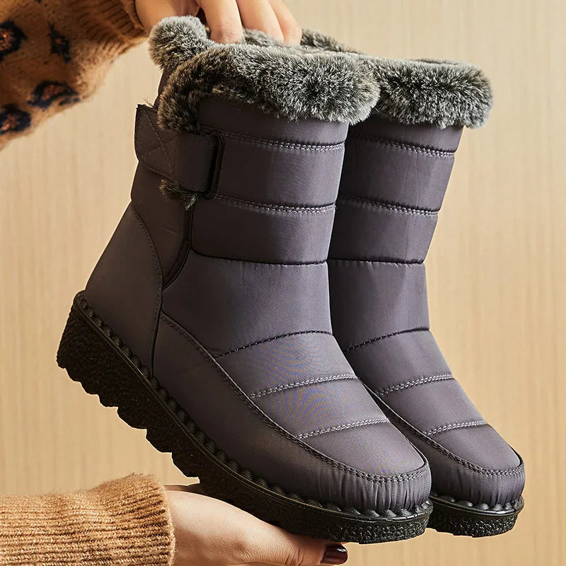 Manufacturer Women's Boots Trend Winter Shoes For Woman Winter Boots Ankle Low Heels Botas Mujer Waterproof Snow Boots With Fur Shoes boots