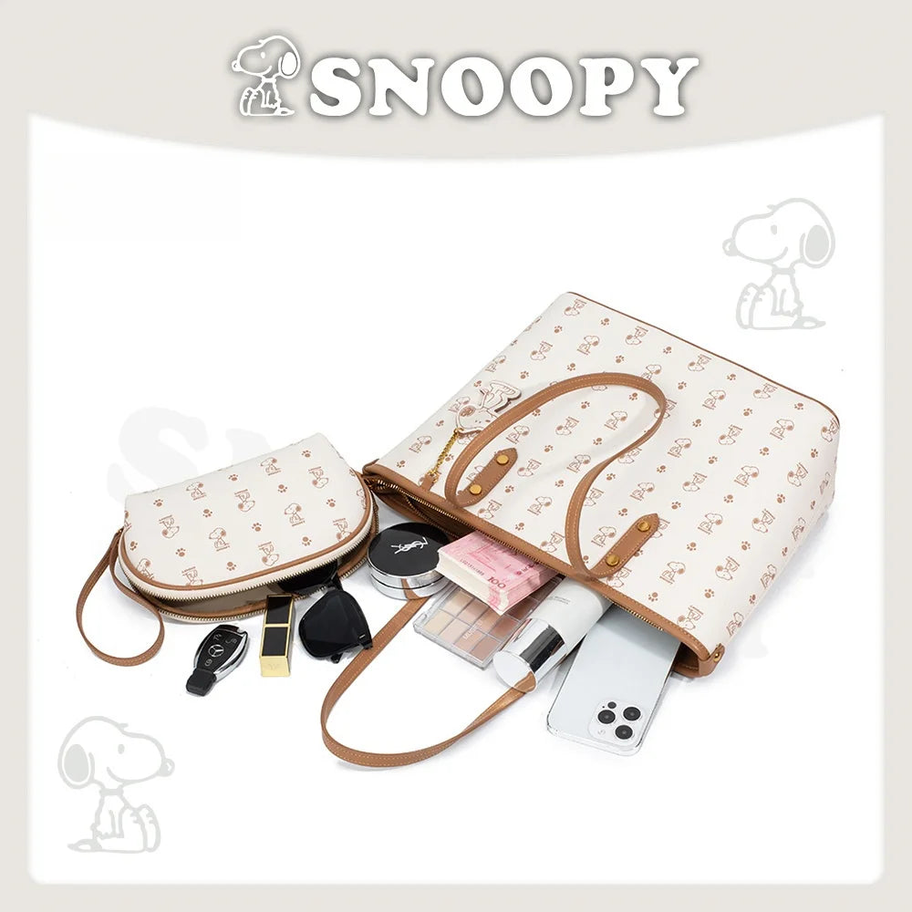Snoopy Large Capacity Tote Bag New Bag Handheld Women's Bag Commuting Shoulder Bag Brand Drop Shipping Crossbody