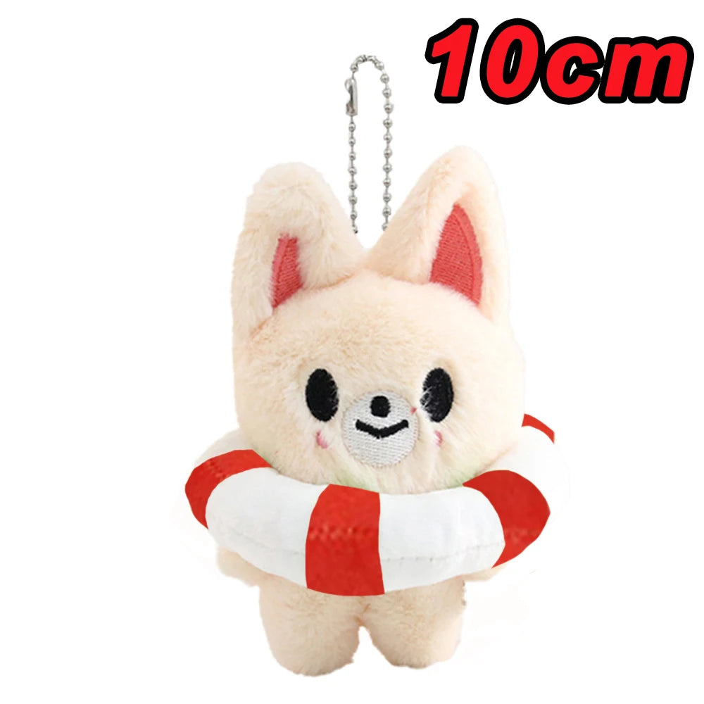 New KPOP Skzoo Plush Keychain Korean Ide Pendant Toy Keychain Fan Collection Giftsol Felix HyunJin Jisung Plush Cartoon