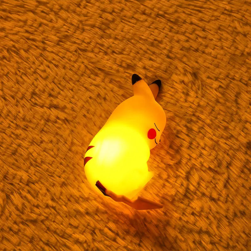 Pikachu Night Light Glowing Children Toy Pokemon Pikachu Cute Bedside Lamp Children's Birthday Christmas Present