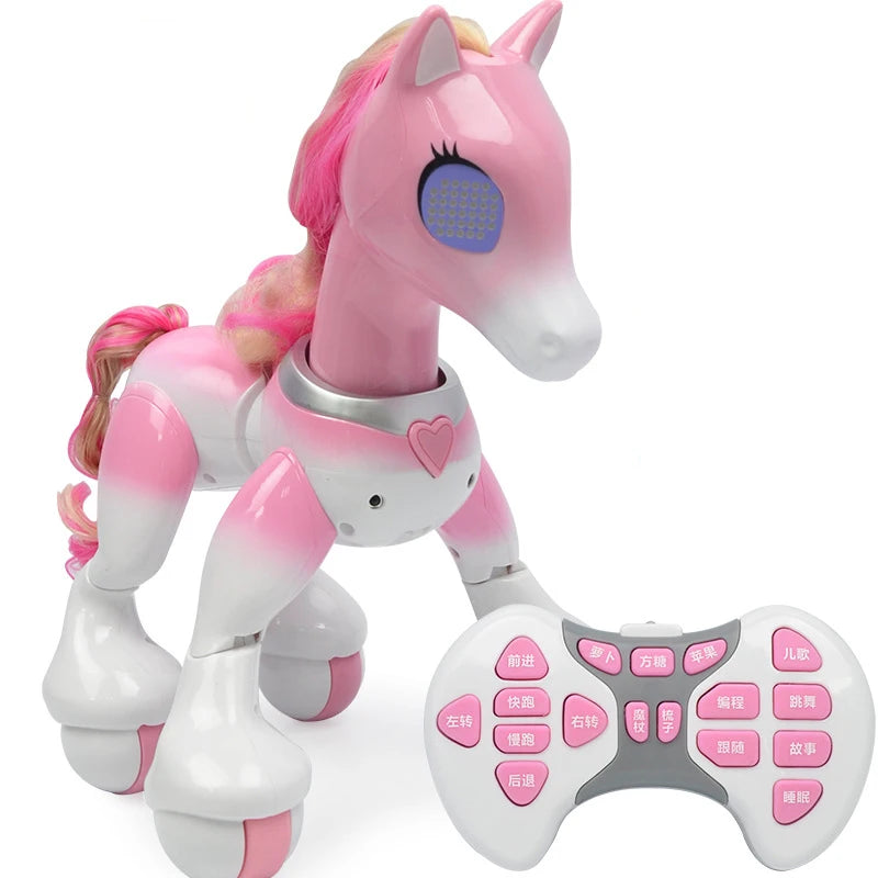 Electric Smart Remote Control Magic Unicorn Horse Children's Robot Touch Sensor Induction Electronic Pet Puzzle Children's Toy