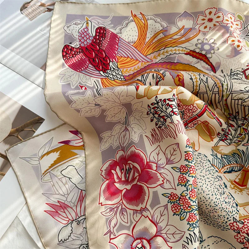 14MM 100% Twill Silk Scarf Shawl