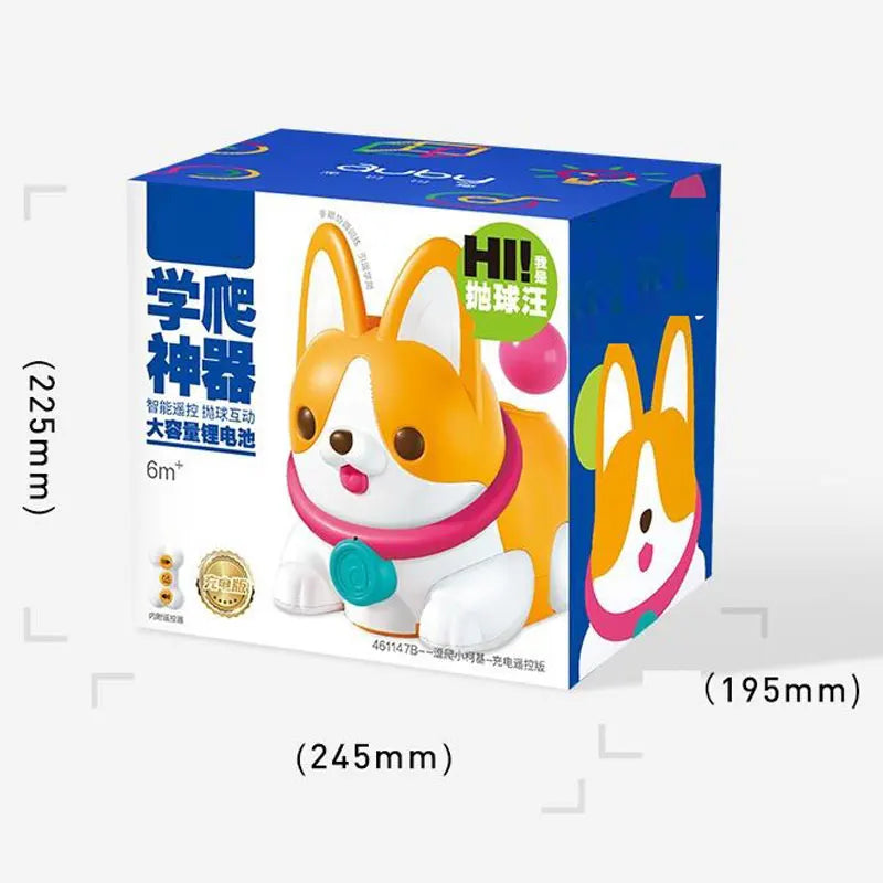 Baby Crawling Learning Dog RC Puppy Electronic Pet Toddlers Climb Montessori Music Toy For Infants Early Education USB Charge