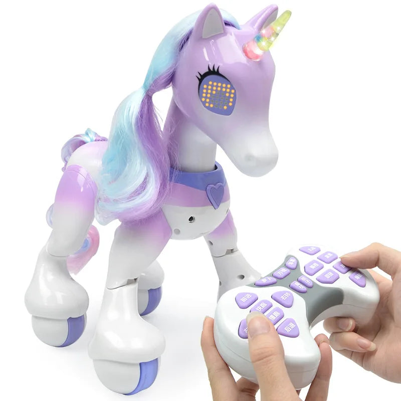 Electric Smart Remote Control Magic Unicorn Horse Children's Robot Touch Sensor Induction Electronic Pet Puzzle Children's Toy