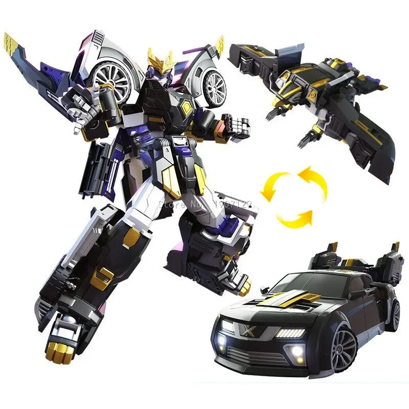 Mini Force Super Dinosaur Power Transformation Robot Toys Action Figures MiniForce X Simulation Car Deformation Airplane Toy