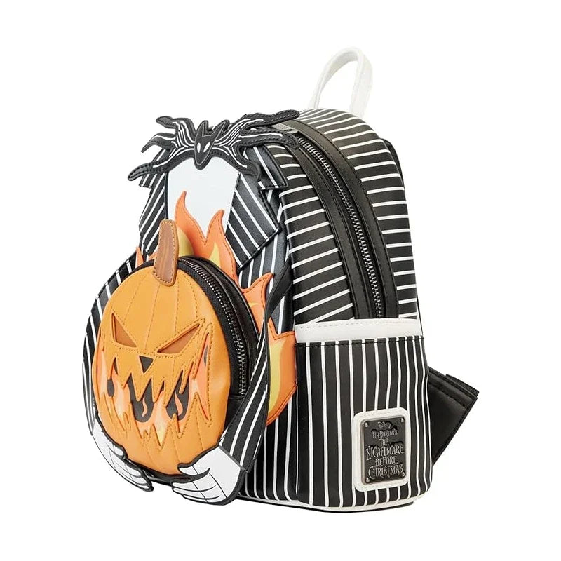 Nightmare Before Christmas Jack Pumpkin Glow Head Mini Backpack bag