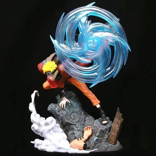 35cm Anime Figure Uzumaki Naruto Skill Release Hyūga Hinata Model Pvc Desktop Ornament Decorations Holiday Gifts Children Toys