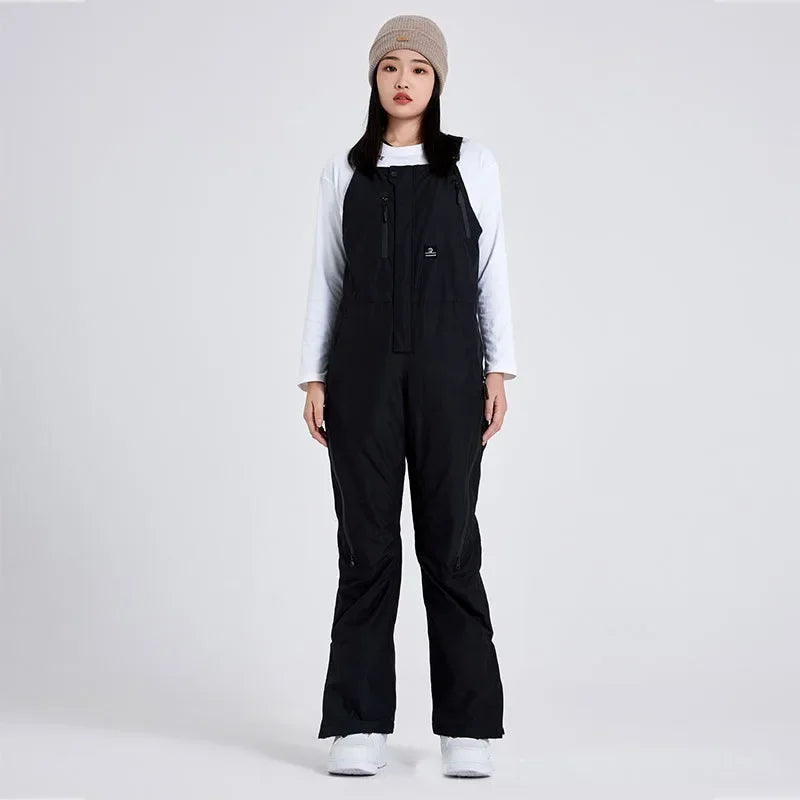 New Women's Outdoor Leisure Loose Sports Snow Pants Men's Single Board Windproof Waterproof Breathable Warm Ski Pant