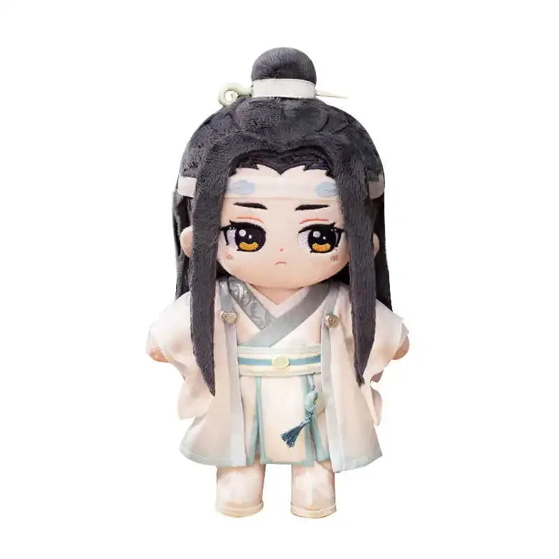 Minidoll Mo Dao Zu Shi Lan Wangji Plush Doll Stuffed Toy Plushies MDZS Grandmaster of Demonic Cultivation Figure Clothes 20cm