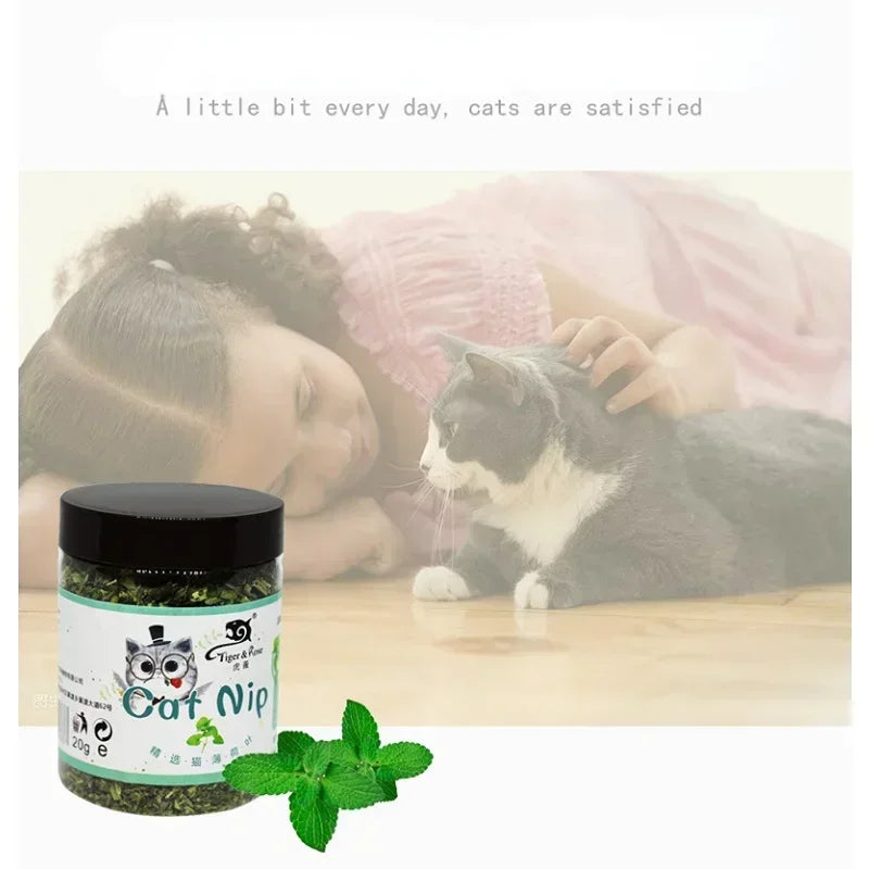 Organic 100% Natural High Quality Catnip Cattle Grass Mint Taste Funny Cat Toy New Cat Toy Interactive Cat Toys Pet Supplies Toy cat food