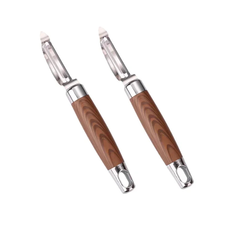 Manufacturer 304 Stainless Steel Vegetable Peeler, Rosewood Handle Kitchen Gadget for Potato & Fruit Grating kitchen gadgets