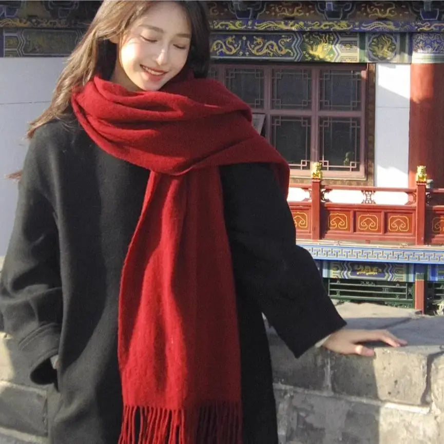 Classic style cozy warm cashmere scarf wj02
