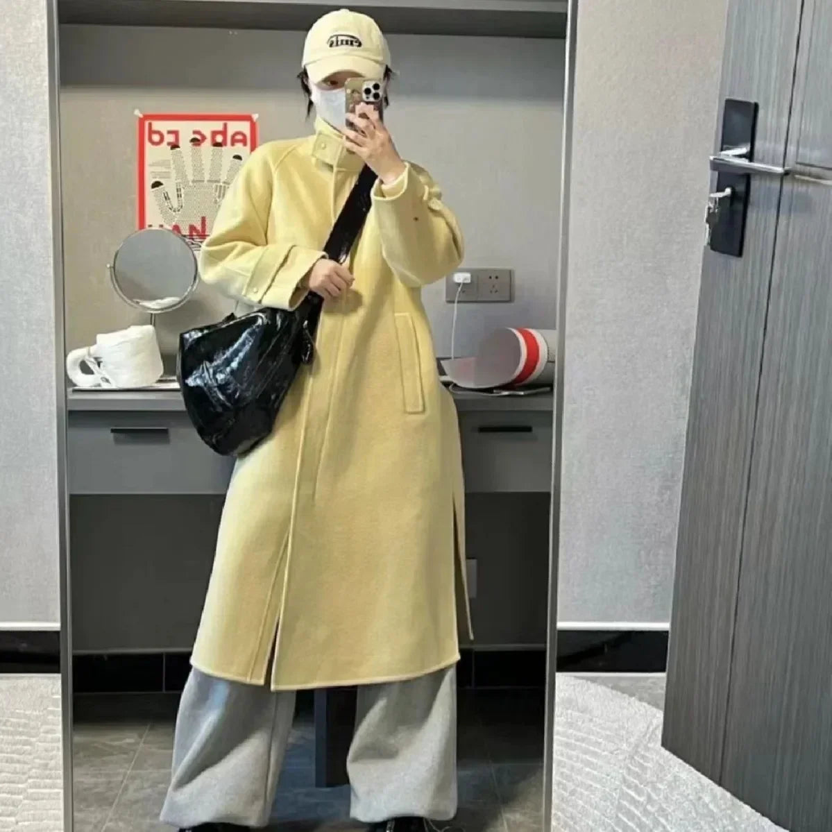 Original Linen Coated Croissant Commuter Versatile Messenger Bag Genuine Leather Croissant Large Capacity Ladies Dumpling Bag