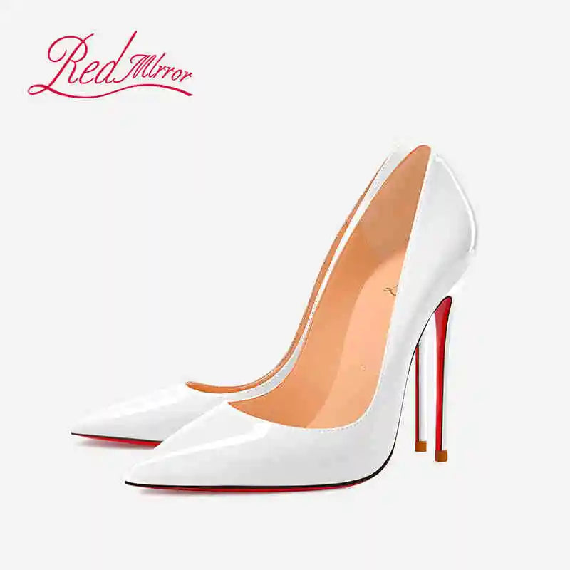 Manufacturer Women heels Naked color Women's elegant high heel Luxury Black shoes woman Red Shiny Bottoms Pointed Toe party Ladies Women Pumps