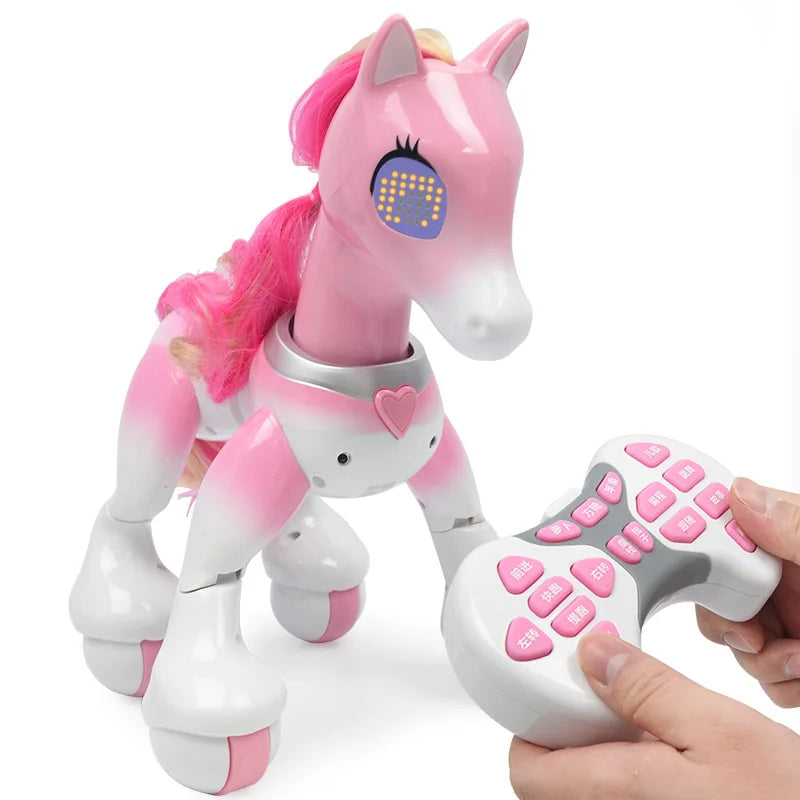 Electric Smart Remote Control Magic Unicorn Horse Children's Robot Touch Sensor Induction Electronic Pet Puzzle Children's Toy