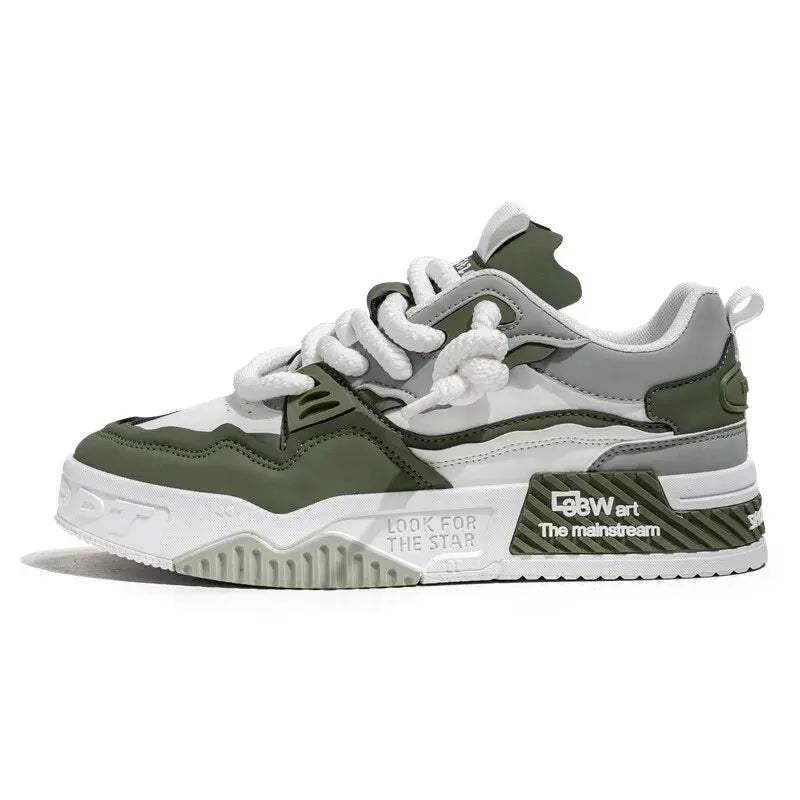 Manufacturer Men's Trendy Skate Shoes, Comfy Non Slip Casual Lace Up Sneakers For Men's Outdoor Activities Sneakers