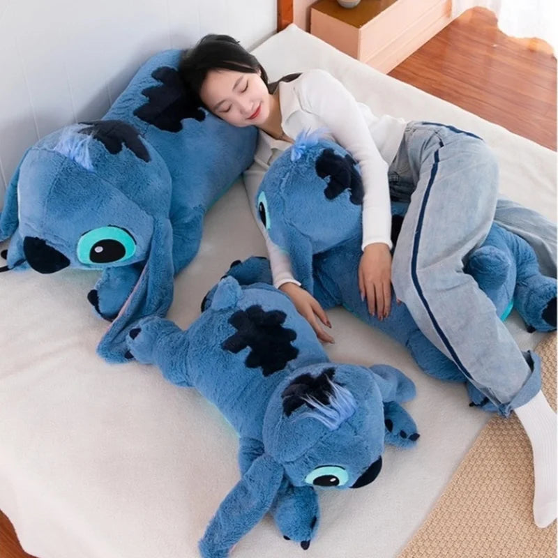 45/60/80/100cm Disney Lilo Stitch Series Cartoon Kawaii Plush Doll Toys Soft Stuffed Throw Pillow Back Cushion Kids Xmas Gifts