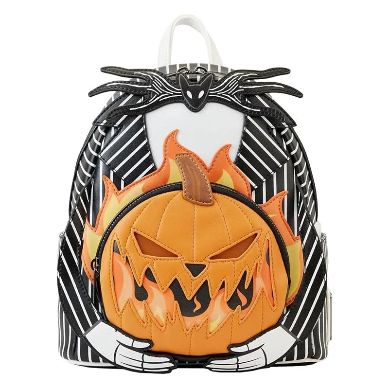 Nightmare Before Christmas Jack Pumpkin Glow Head Mini Backpack bag