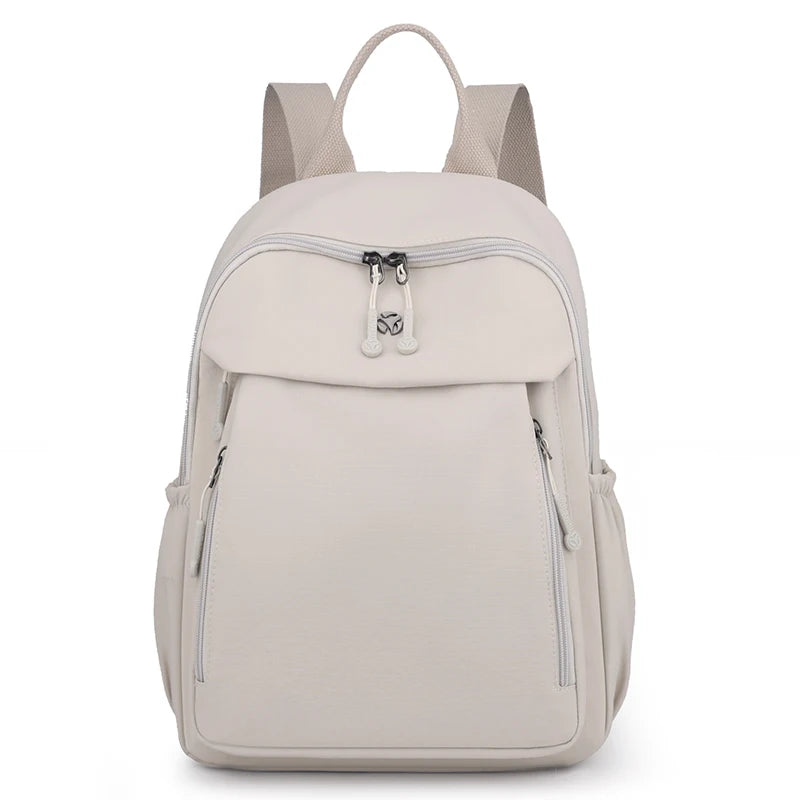 Casual Backpack Women Waterproof Nylon Back Pack Large Capacity Student Daypack Simple Schoolbag for Girls Ladies Travel Bag