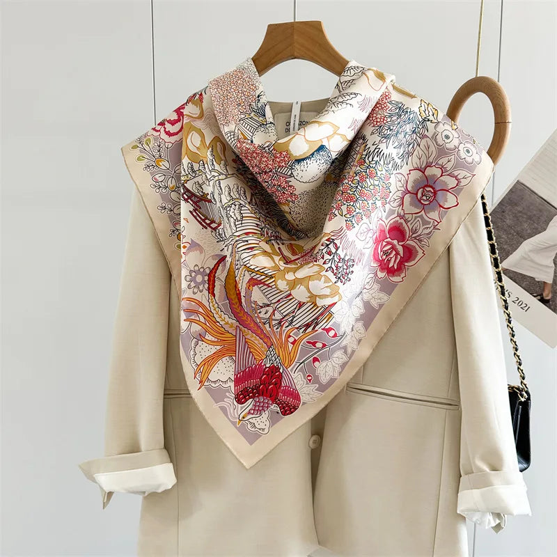 14MM 100% Twill Silk Scarf Shawl
