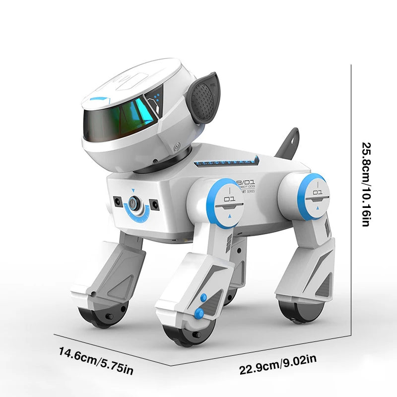 Remote Control Stunt Dog Dancing Music Puppy RC Animal Dog Boy Girls Toy Intelligent Touch Interactive Pet Dog Toys for Children
