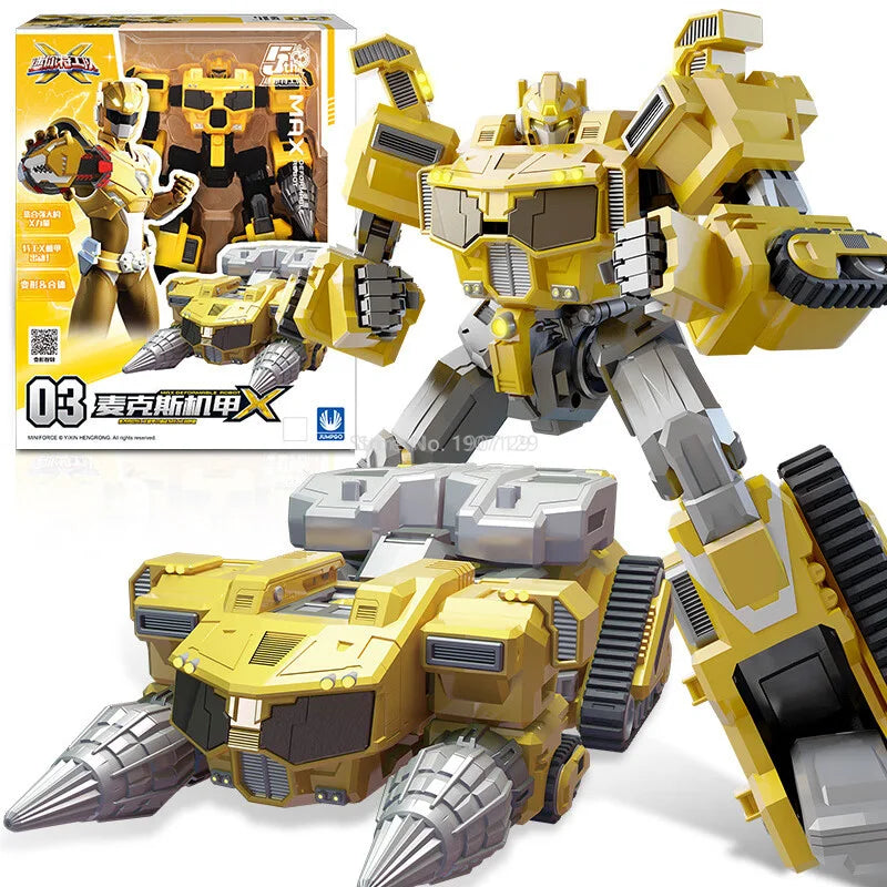 Mini Force Super Dinosaur Power Transformation Robot Toys Action Figures MiniForce X Simulation Car Deformation Airplane Toy