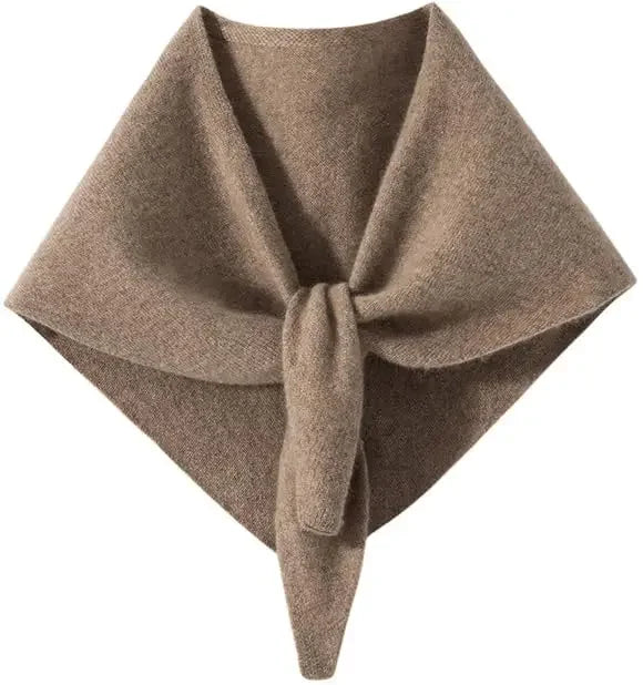 Y2K 100%Cashmere Women's Knit Triangle Scarf - Downtown Girl Aesthetic Essential, Head Scarf & Trendy Shawl Combo