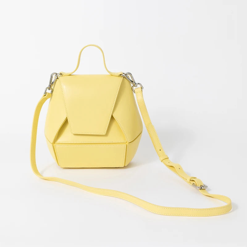 Personalized Geometry Splicing Bucket Type Single Shoulder Crossbody Bag Simple Casual All Fashion Famous Designer Handbag Trend